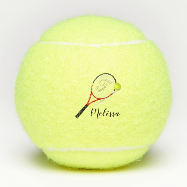 Tennis Racquet and Ball (Front)
