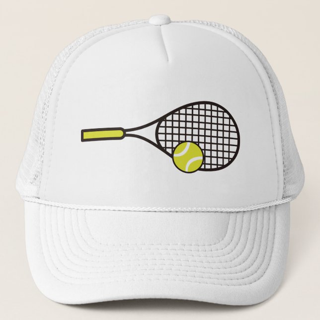 Tennis Racquet and Ball Trucker Hat (Front)
