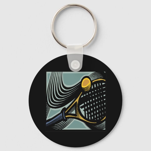 Tennis Racquet Key Ring (Front)