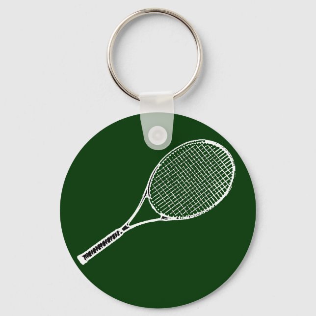 tennis racquet key ring (Front)