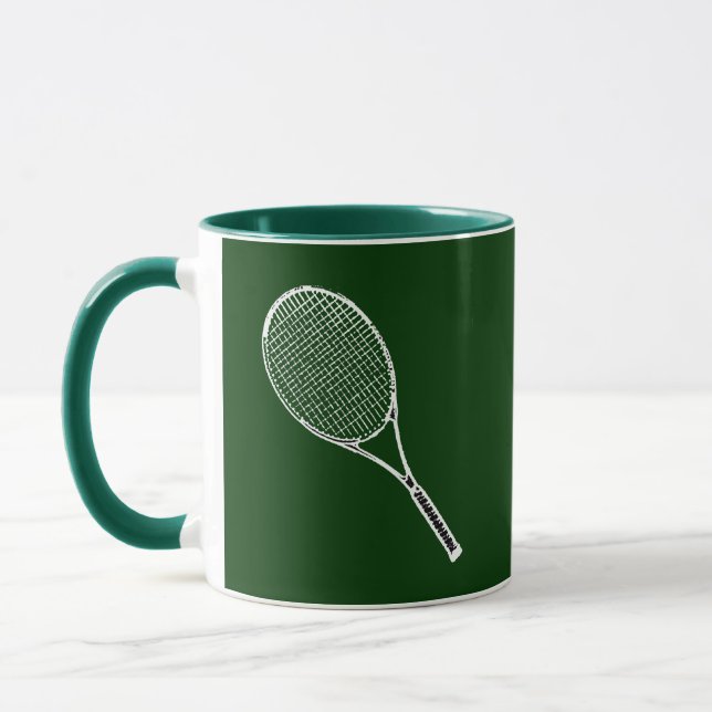 tennis racquet mug (Left)