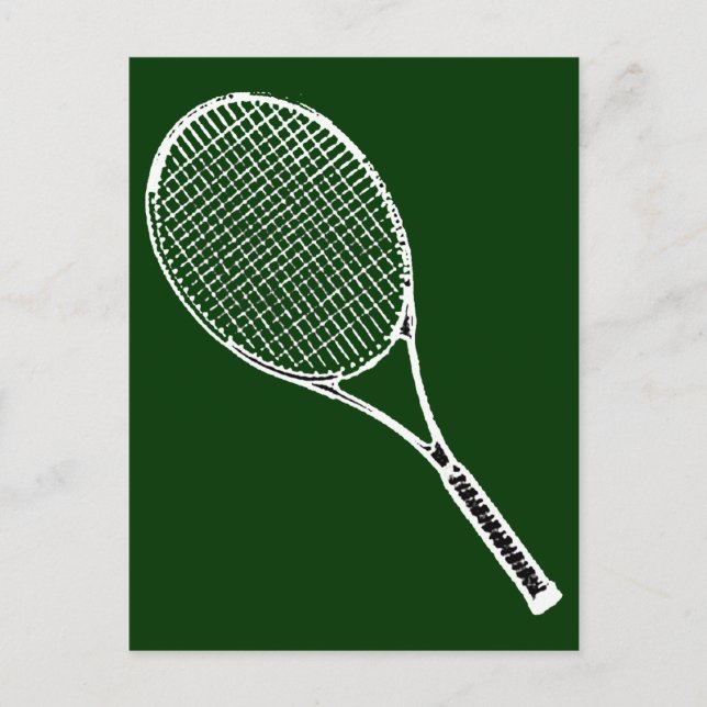 tennis racquet postcard (Front)