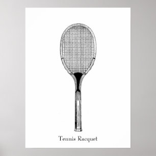 Tennis Racquet Poster