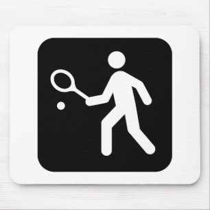 Tennis Racquetball Pictogram Mouse Mat