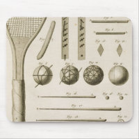Tennis Racquets and Billiard Cues, from the 'Encyc