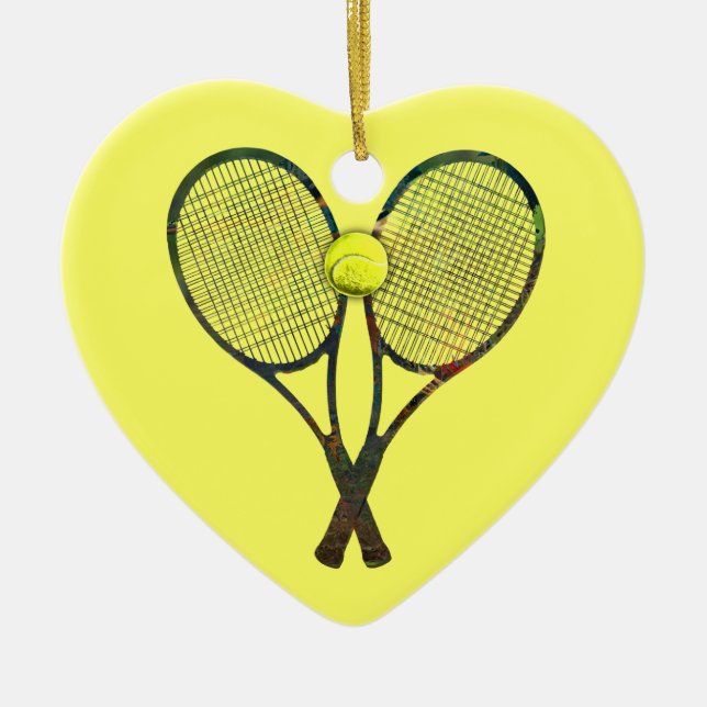 TENNIS RACQUETS & BALL Ornament (Front)