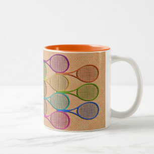 TENNIS RACQUETS IN COLOR Mug
