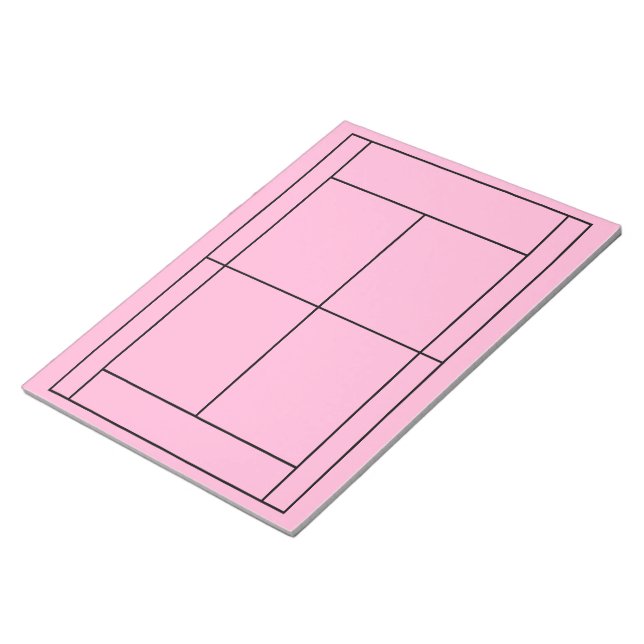 Tennis Record Notepad  (Angled)