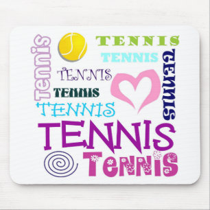 Tennis Repeating Mouse Mat