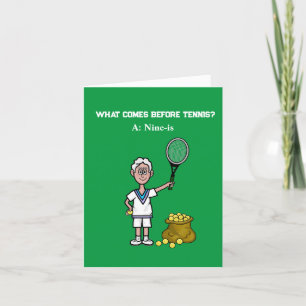 Tennis Retirement Greeting Card