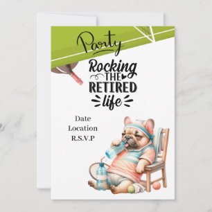 Tennis Retirement Invitation