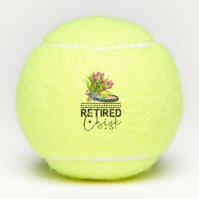 Tennis Retirement Tennis Balls (Front)