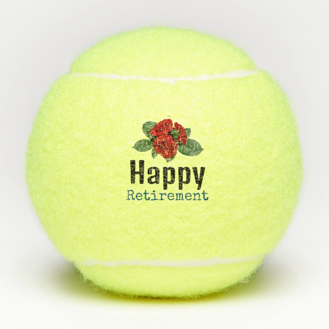 Tennis Retirement Tennis Balls (Front)