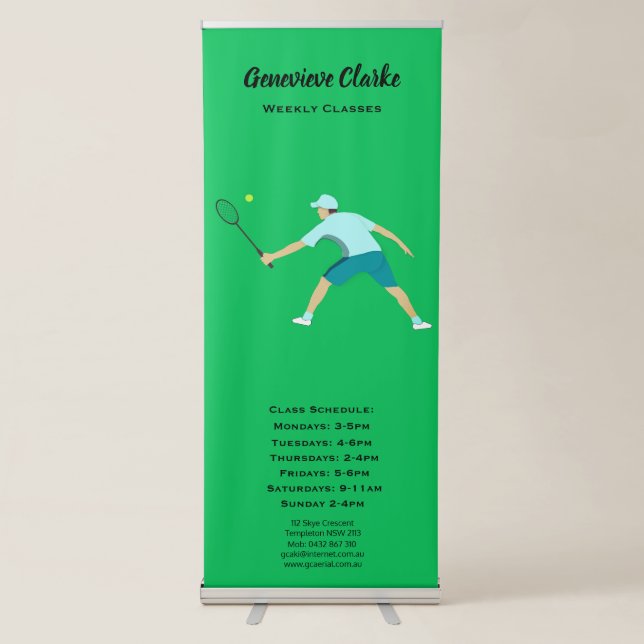 Tennis Retractable Banner (Front)