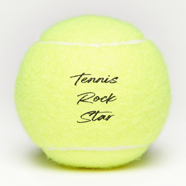 Tennis Rock Star Team Player Tennis Balls (Front)