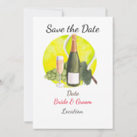 Tennis Save the date foe Tennis Player wedding