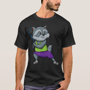 Tennis Season Sports Racket Game Animal Panda Ki T-Shirt