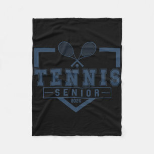 Tennis Senior Night Tennis Senior 2026 Graduation Fleece Blanket