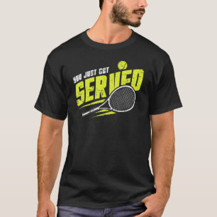 Tennis Service Landed Sport Sneaker T-Shirt