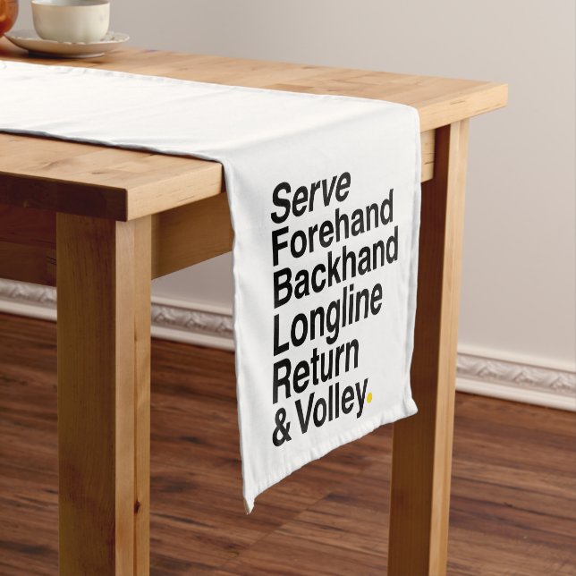 TENNIS SHORT TABLE RUNNER (In Situ)