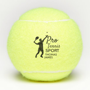 Tennis Silhouette, Pro Tennis Sport, Personalized Balls