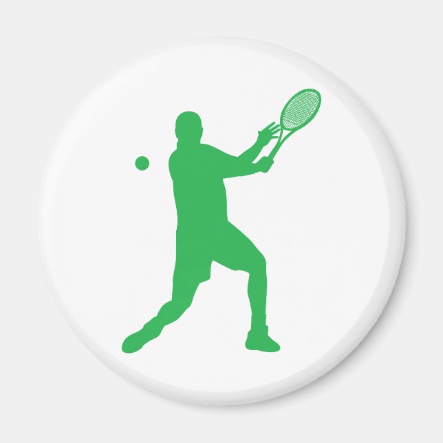 tennis silhouettes magnet (Front)