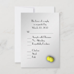 Tennis Silver  RSVP with Menu Choice
