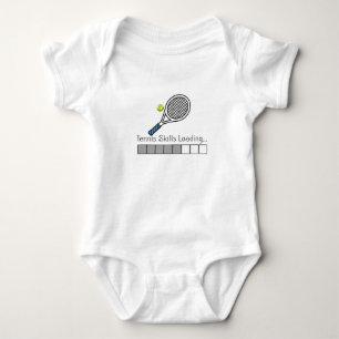 Tennis skills loading Tennis Gift, Tennis Skills Baby Bodysuit