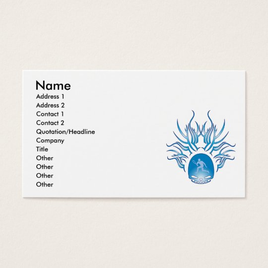 Tennis Skull Business Card