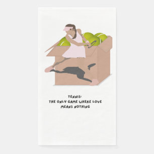 Tennis slogans for player party  napkin
