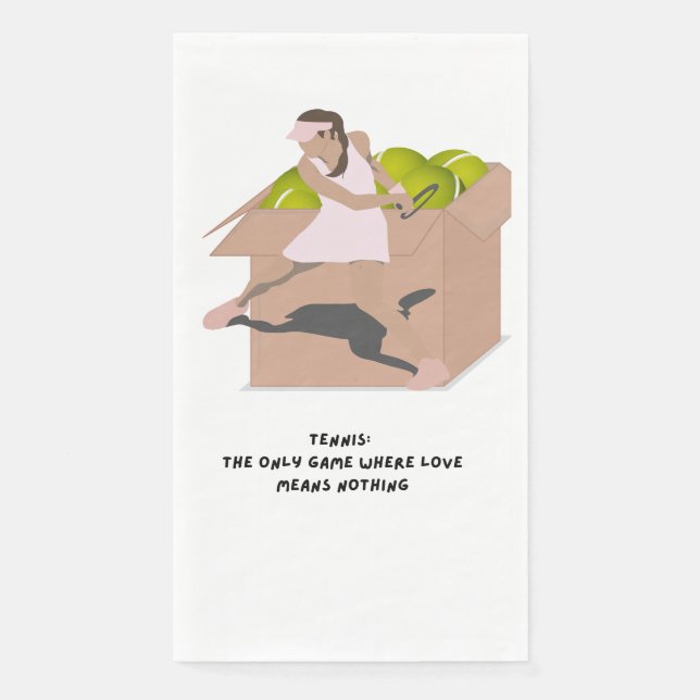 Tennis slogans for player party  napkin (Front)