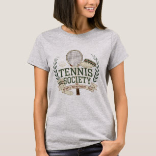 Tennis Society Vintage 70s Preppy Women's Graphic T-Shirt