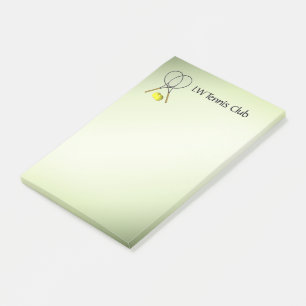 Tennis Sport Theme Personalised Post-it Notes