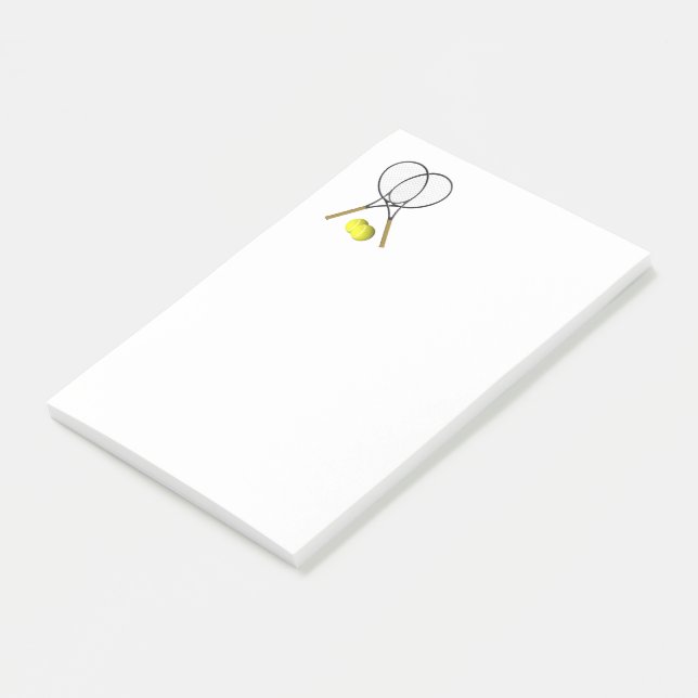 Tennis Sport Theme Post-it Notes (Angled)
