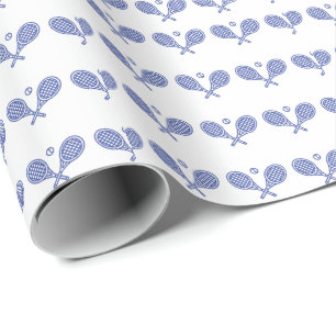 Tennis Sports Ball Racket Tennis Wrapping Paper