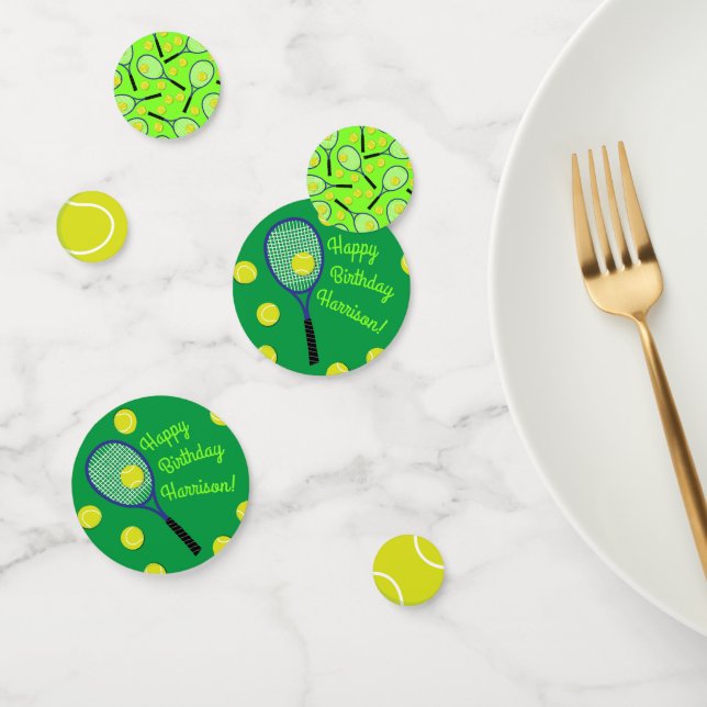 Tennis Sports Birthday Party Confetti (Group)