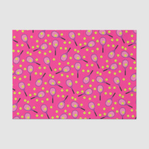 Tennis Sports Birthday Party Pink Tissue Paper