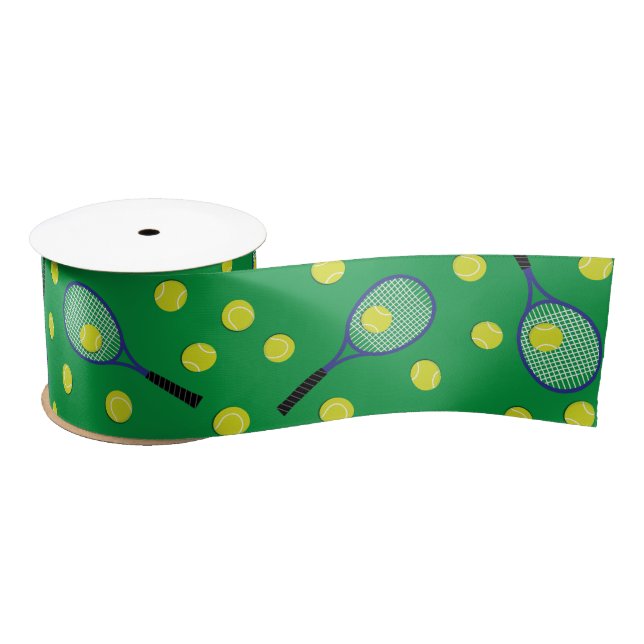 Tennis Sports Birthday Party Satin Ribbon (Spool)
