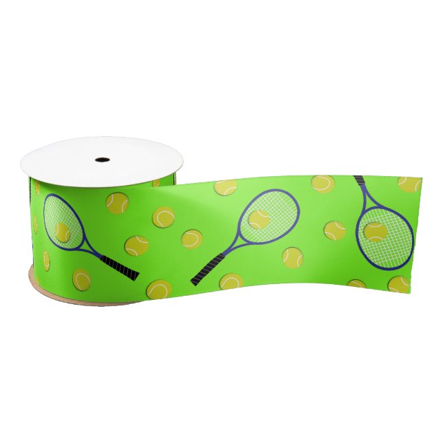 Tennis Sports Birthday Party Satin Ribbon (Spool)