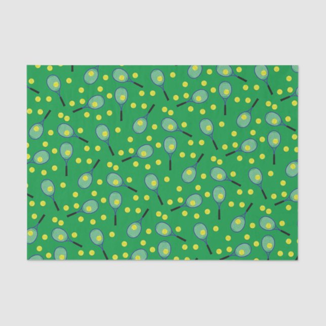Tennis Sports Birthday Party Tissue Paper (Front)