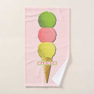 Tennis Sports Personalised Hand Towel