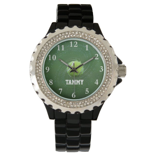 Tennis Sports Personalised Name Watch (Front)