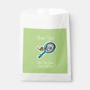 Tennis sports theme baby shower party favour bags
