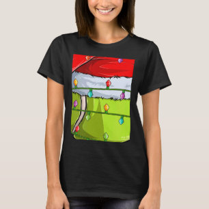 Tennis Sports Xmas Lights Santa Tennis Ball Chris T-Shirt