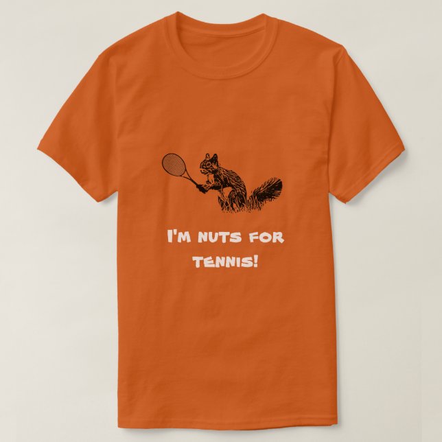 Tennis Squirrel T-Shirt (Design Front)