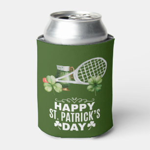 Tennis St. Patrick's day for tennis player Can Cooler