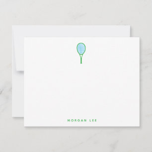 Tennis Star Custom Note Card