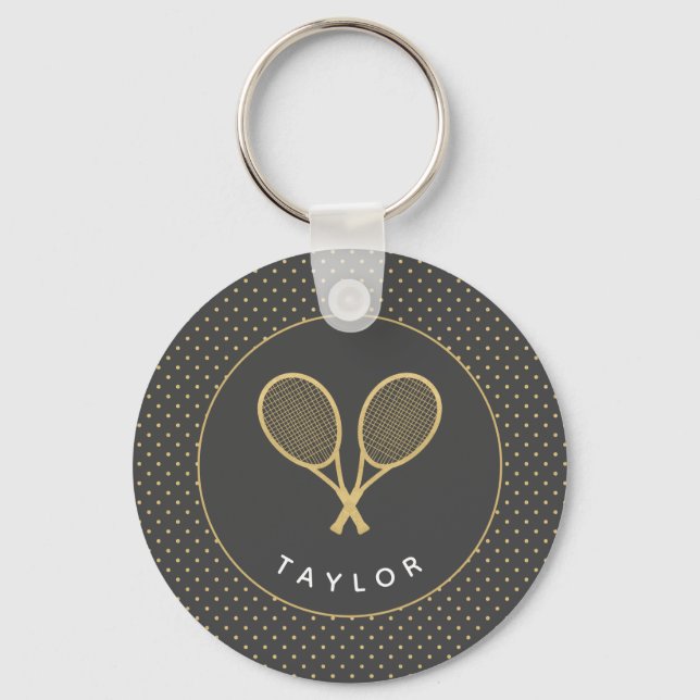 Tennis Star Key Ring (Front)