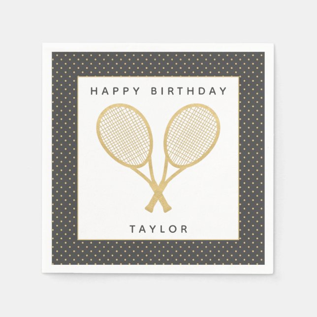 Tennis Star Napkin (Front)