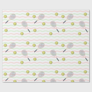 Tennis Stripes Wrapping Paper